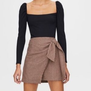 Aritzia Wilfred Wool Mini Skirt